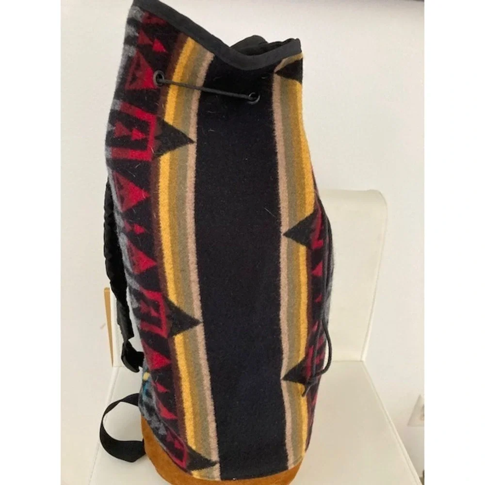 Pendelton Large Sling Hobo Bag Suede and Wool Aztec NWT Rare